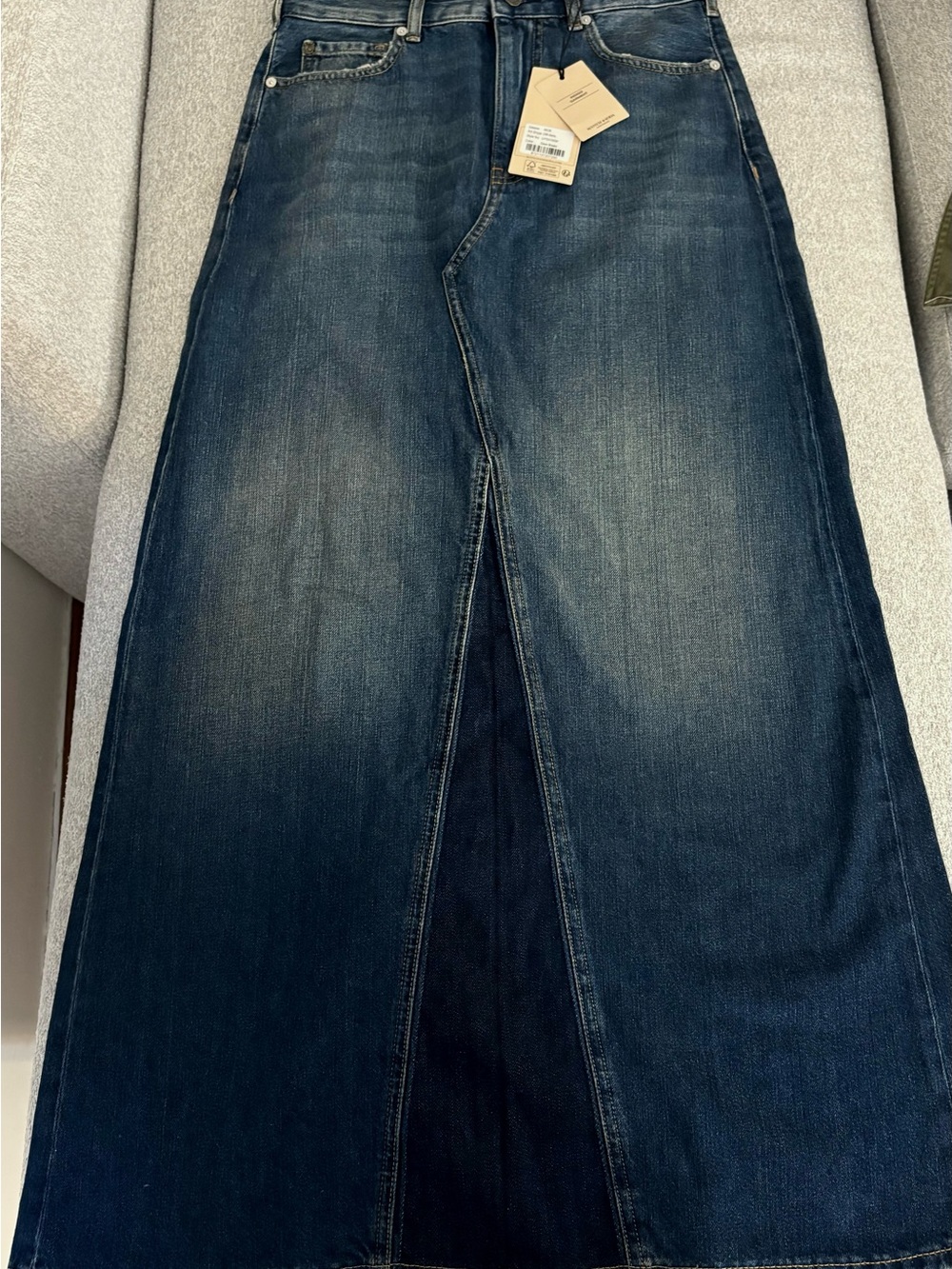 Dark Indigo Scotch & Soda Denim Maxi Skirt